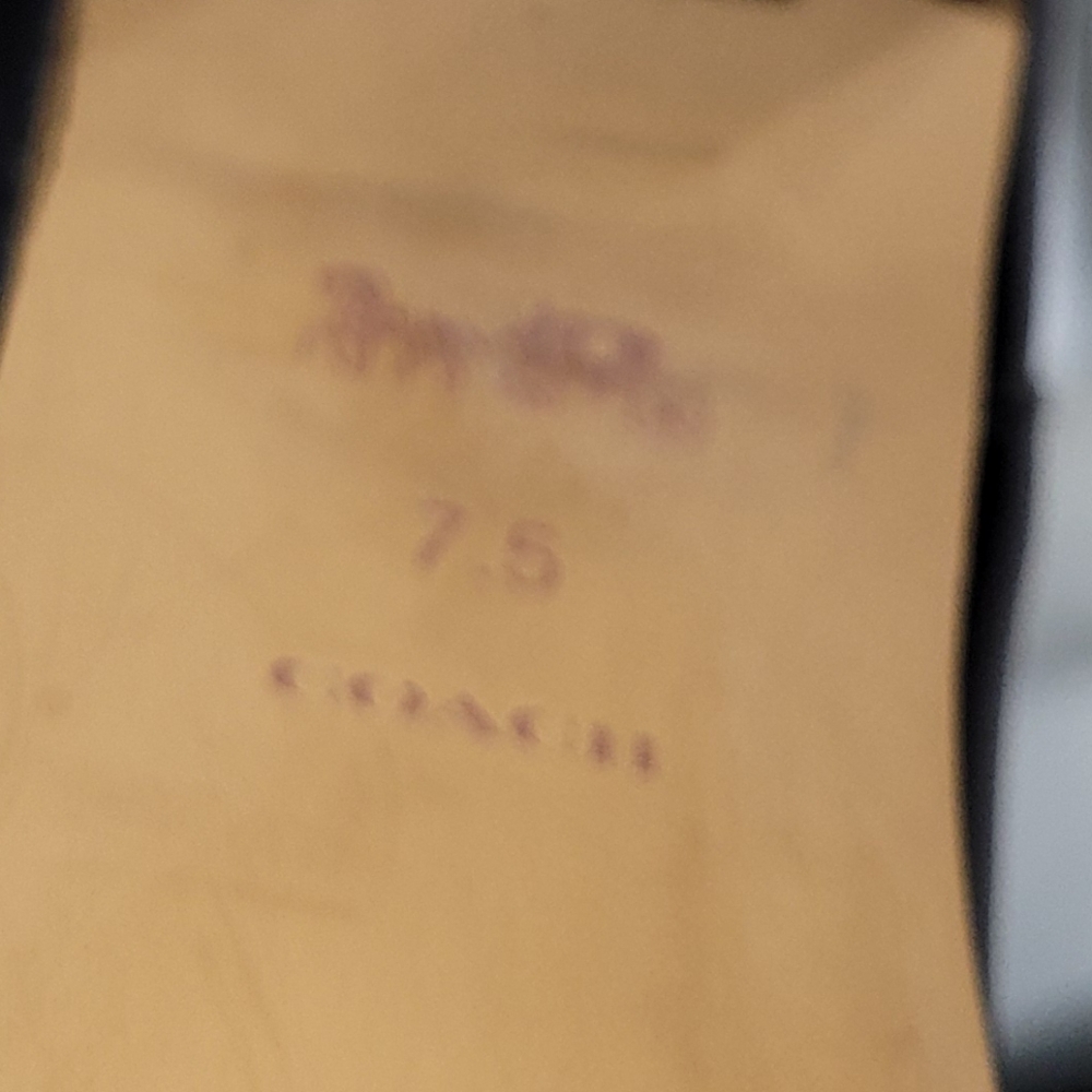 Coach Brielle  Black Leather Ankle Almond  Heeled Booties 7.5 - Picture 9 of 11